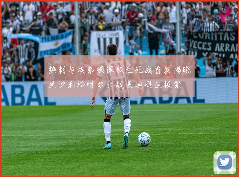 热刺与埃弗顿保级生死战首发揭晓里沙利松特尔出战麦迪逊坐板凳